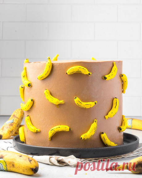 Бисквитный торт с бананами и шоколадом «Ямайка» | Andy Chef (Энди Шеф) — блог о еде и путешествиях, пошаговые рецепты, интернет-магазин для кондитеров |