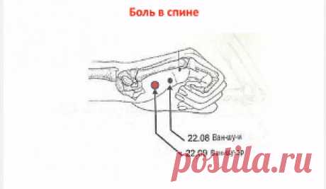 Точка от боли в спине.