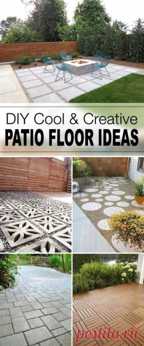 Garden design: 9 DIY Cool amp; Creative Patio Floor Ideas! • Tips and tutorials for great patio floors that you can do yourself!