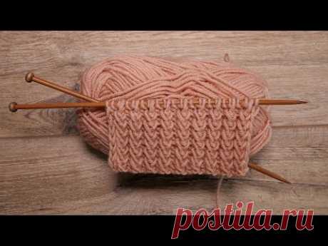 Рельефная резинка спицами | Knit Elastic stitch