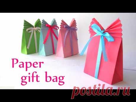 DIY crafts: Paper GIFT BAG (Easy) - Innova Crafts