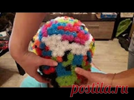 Как вытащить из волос липучки конструктор  Банчемс How to pull out of Velcro hair designer Banchems - YouTube