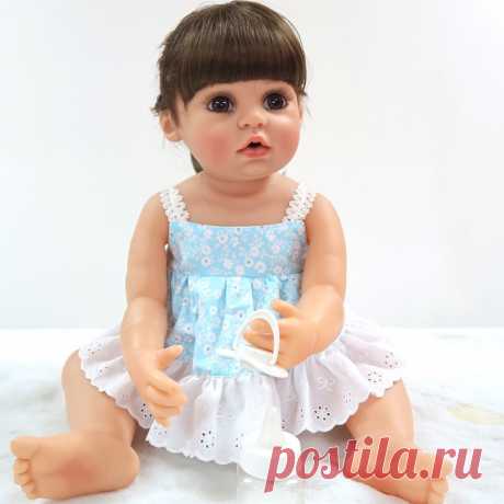 DollMai bebe reborn twins girl 56 см полностью виниловый силиконовый reborn baby реалистичный reborn baby playmate кукла подарок on AliExpress
