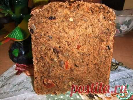Ржаной хлеб с черносливом, курагой и орехами Кулинарный рецепт