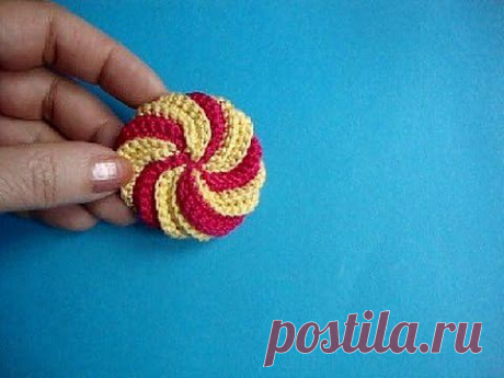 ▶ Спиральный элемент Вязание крючком Урок302 Crochet spiral - YouTube