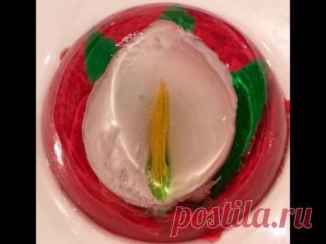 3D Gelatin Art Cala Lili, / Gelatinas Artistica Alcatraz paso a paso floral