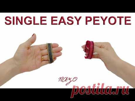Çift iğne ile tekli kolay peyote nasıl yapılır - YouTube