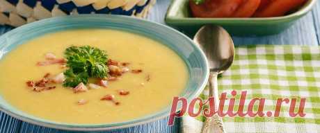 Крем-суп из цветной капусты с беконом и сыром • Рецепт Простой и вкусный крем-суп из цветной капусты с беконом и сыром Горгонзола.