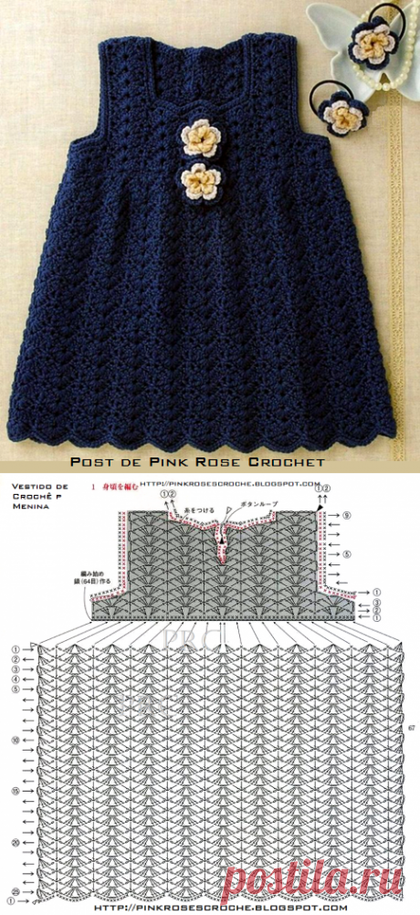 Dress Model Jumper Baby Yarn beautiful Crochet | Crochet patterns free