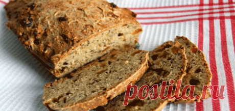 Вкусный и полезный бездрожжевой хлеб без замеса Вы влюбитесь в этот хлеб!