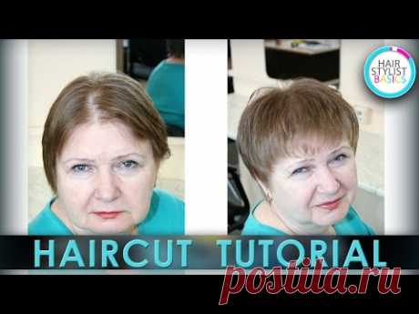 Women Haircut tutorial (женская короткая равномерная стрижка)