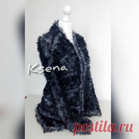 Knit Cardigan Women Melange Knit Coat Fur Wool Cardigan Hand | Etsy