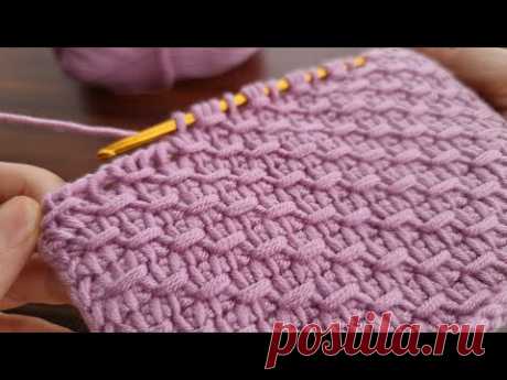 Super Easy Tunisian Knitting Model - Çok Kolay Çok Gösterişli Tunus İşi Örgü Modeli Anlatımı