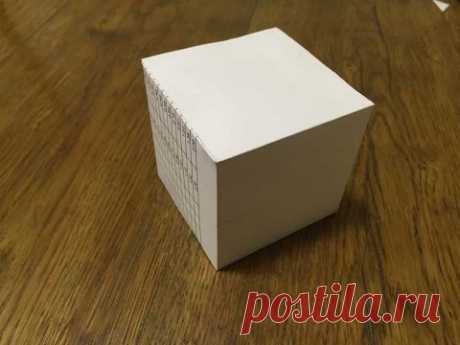 Как сделать куб из бумаги.