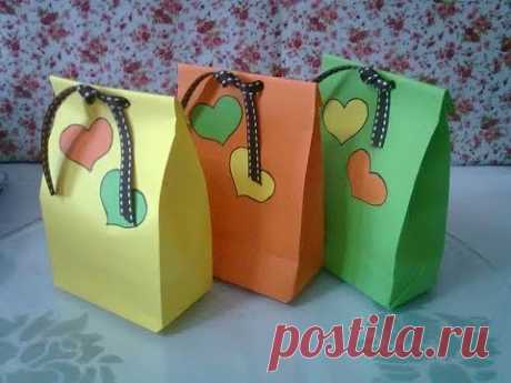 DIY : #1 Cute Paper Bags For Gift ♥