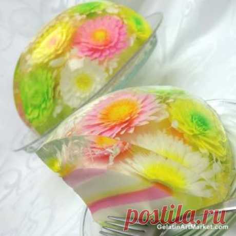 Amazing and Colorful Gelatin Art Cake | Gelatin Art Market