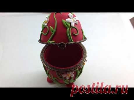 Polymer clay/Fimo Egg Box - YouTube