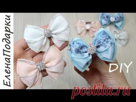 Новогодние бантики 😨 2 простых способа как сделать бантики на Новый год 🎀 DIY BOW 😨 arco