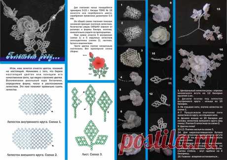 Мастер-класс "Плетем розу" - Мои файлы - Каталог файлов - Игры в бисер