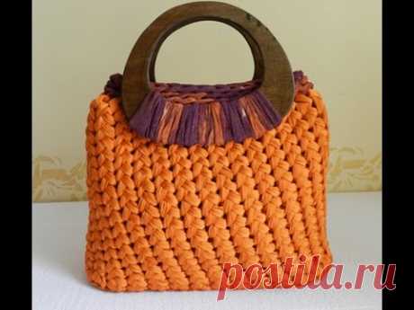 Tutorial punto spiga o punto Sery | Fondo pronto per borse| DIY crochet|bolsos en trapillo