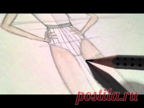 Fashion Drawing pencil promarkers clothes