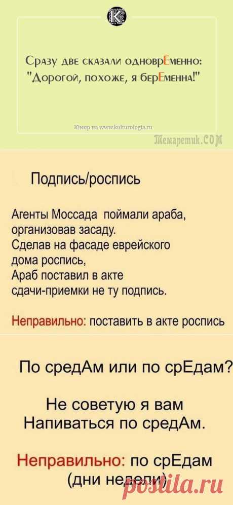 Стихотворные шпаргалки, позволяющие легко и быстро запомнить, как говорить правильно