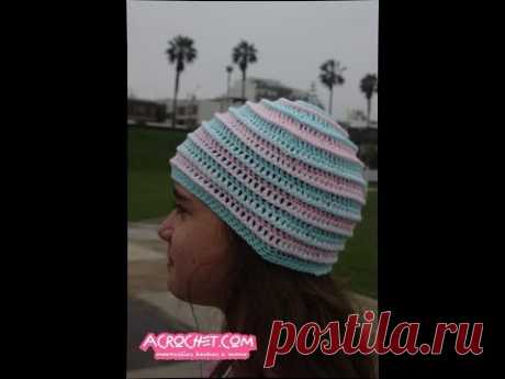 Un gorrito modelo pescador con puntos en relieve | Blog a Crochet - ACrochet