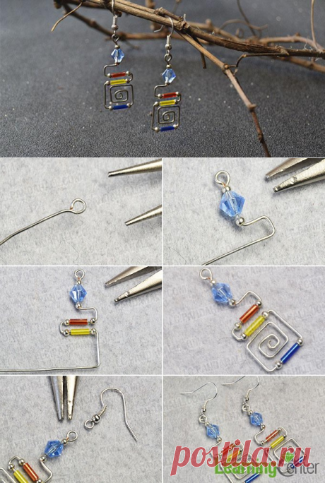 Easy Earrings Design – How to Make a Pair of Wire Wrapped Bugle Bead Earrings - Pandahall.com