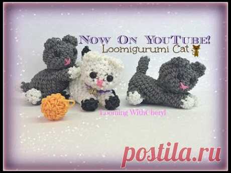 Rainbow Loom Kitty Cat Loomigurumi Amigurumi Hook Only Кот Лумигуруми