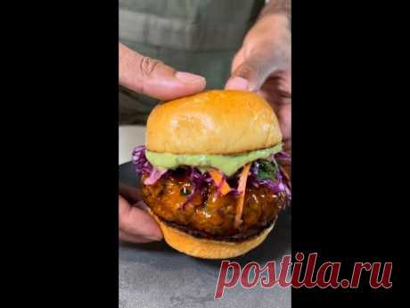 Honey Salmon Sriracha Burger