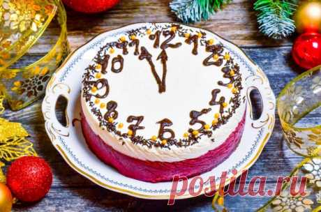 Торт Часы на Новый год рецепт фото пошагово и видео - 1000.menu