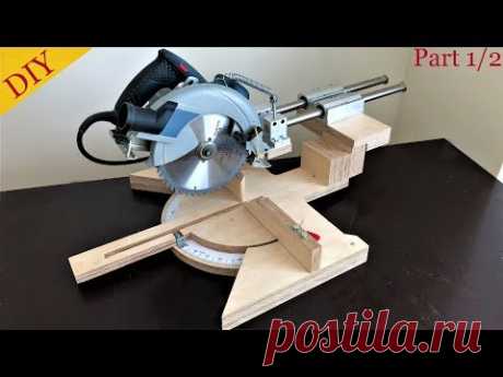 Homemade Miter Saw Build Part 1 // Gönye Testere Yapımı 1. Bölüm