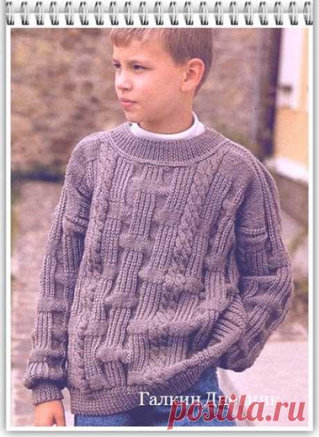 ГАЛКИН ДНЕВНИК : Пуловер спицами для мальчика