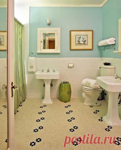 Оригинальные способы кладки плитки в ванной — Мой дом