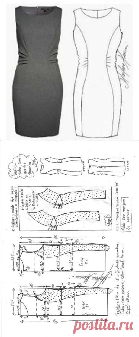 Выкройка платья футляр (Шитье и крой) — Журнал Вдохновение Рукодельницы
