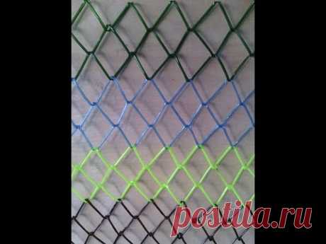 СЕТКА РАБИЦА ИЗ ПЛАСТИКОВЫХ БУТЫЛОК (Mesh netting from plastic bottles)