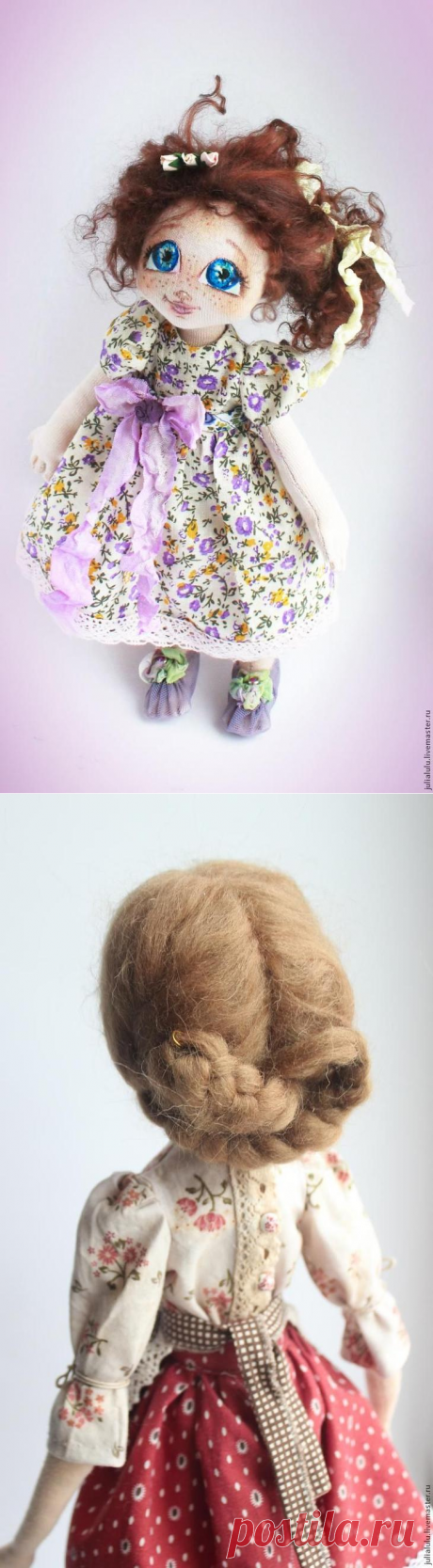 «Сиреневое счастье»: текстильная куколка — от выкройки до наряда