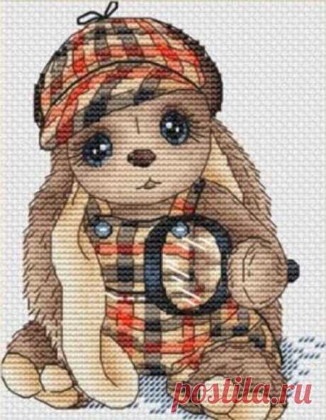 Rabbit cross stitch modern cross stitch counted cross | Etsy