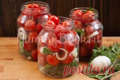 Маринованные маленькие помидоры - простой и вкусный рецепт с пошаговыми фото