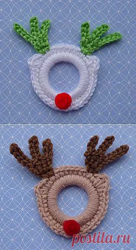 Ravelry: Rudolph the Red Nose Ring Ornament pattern by Doni Speigle