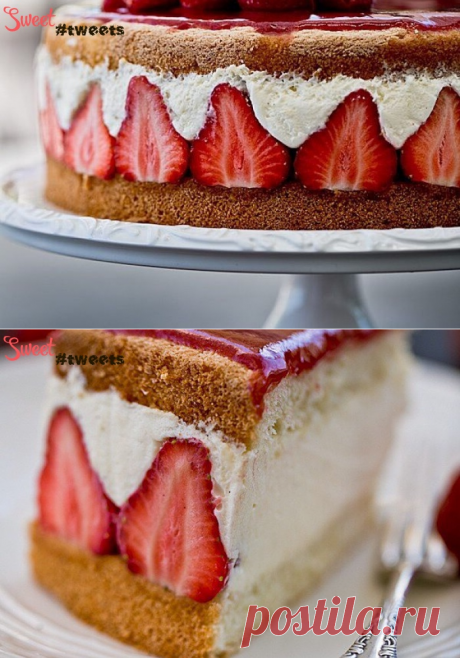 Французский торт c клубникой &quot;Фрезье&quot; | Sweet Twittes