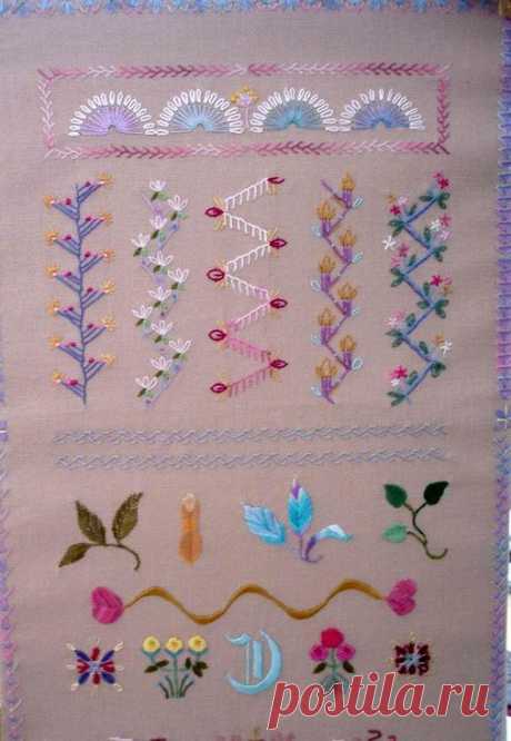 Крейзи-швы, узоры для вышивания. Crazy stitches, patterns for embroidery ~
