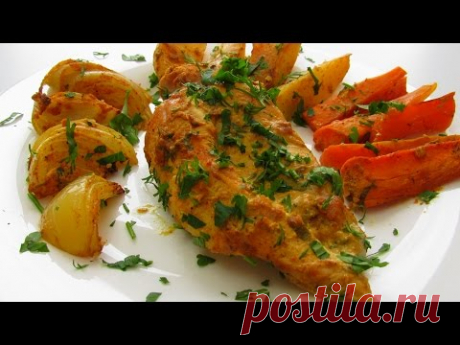 How To Make Chicken And Vegetables In Sour Cream &amp; Dijon Mustard - Simple Homemade Recipe Tutorial - YouTube