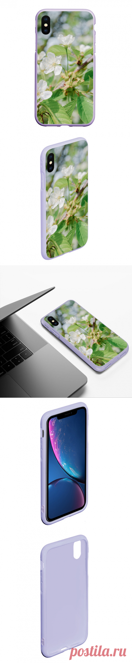 Чехол для iPhone XS Max матовый Цветущая ветка вишни, фото - купить по цене 815 руб в интернет-магазине Всемайки, арт 3652995