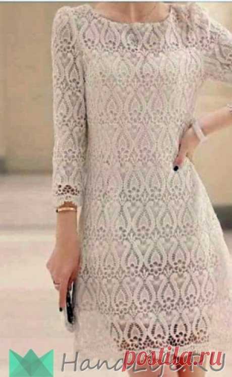 Шикарное ажурное платье / Вязание