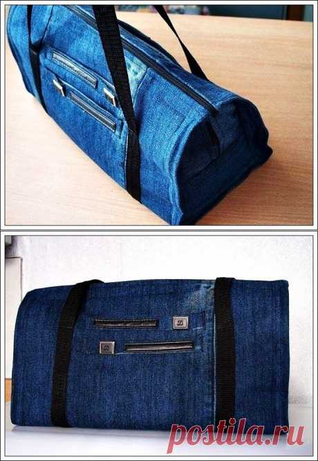 Модная сумка из старых джинсов