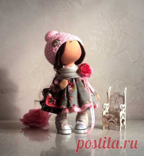 Baby doll Cloth doll Tilda doll Winter doll by AnnKirillartPlace