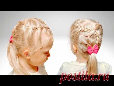 Косы | Прическа с резинками на длинные волосы | Канал Прически для девочек
