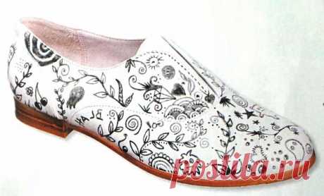 Роспись кожаной обуви (Diy) / Обувь / Модный сайт о стильной переделке одежды и интерьера