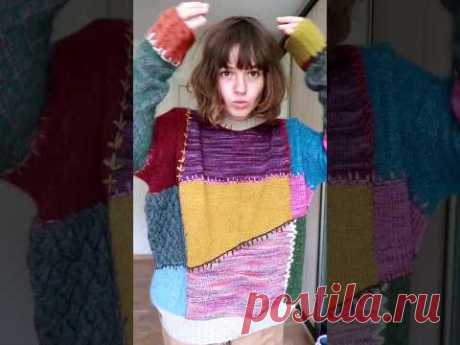 как вам такой лоскутный малыш?) #crochet #handmade #knitting #art #diy #yarn